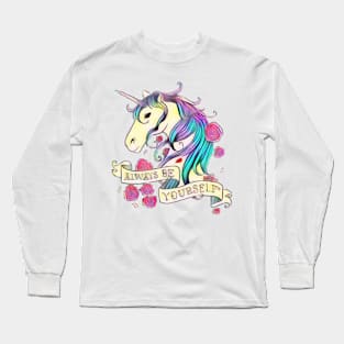 Unicorn encouragement Long Sleeve T-Shirt